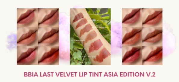 Bbia Last Velvet Lip Tint Asia Edition V.2